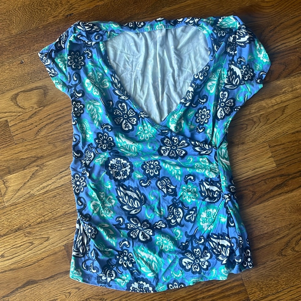 Boden MP Jersey Faux Wrap Tee